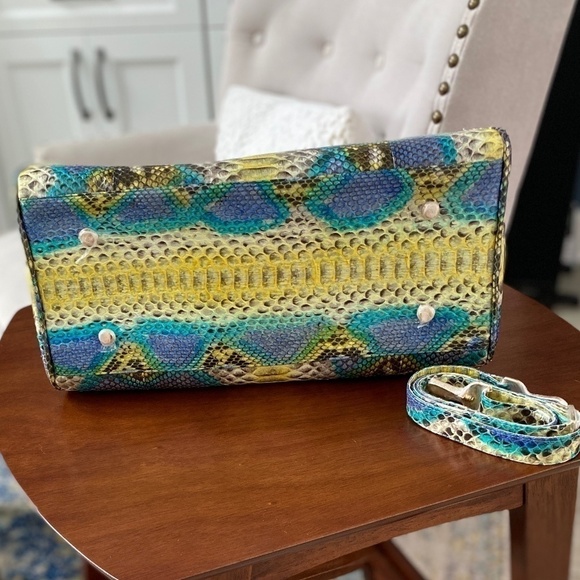 Grand Pele Collection Python Leather Satchel / Crossbody - Picture 8 of 15